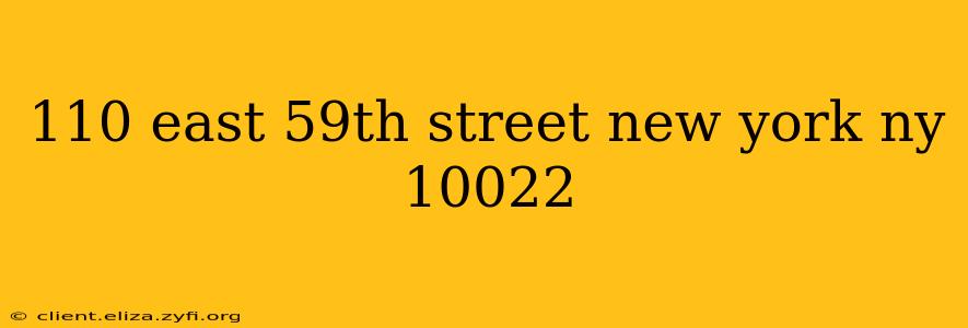 110 east 59th street new york ny 10022