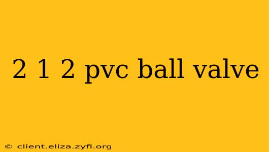 2 1 2 pvc ball valve