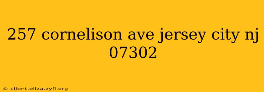 257 cornelison ave jersey city nj 07302
