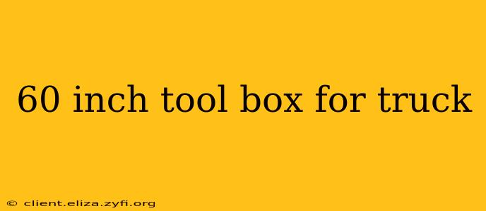 60 inch tool box for truck