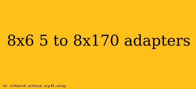 8x6 5 to 8x170 adapters