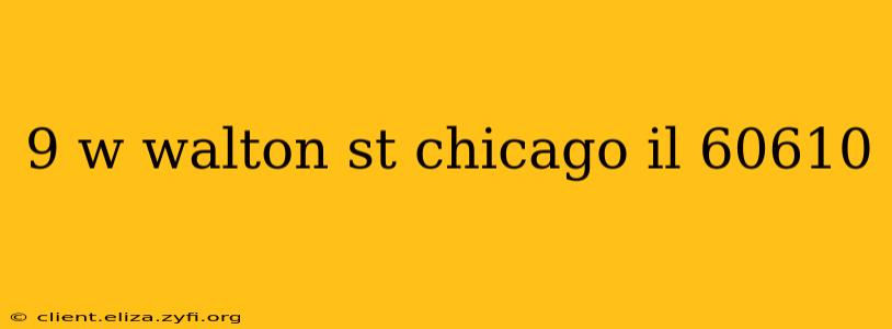 9 w walton st chicago il 60610