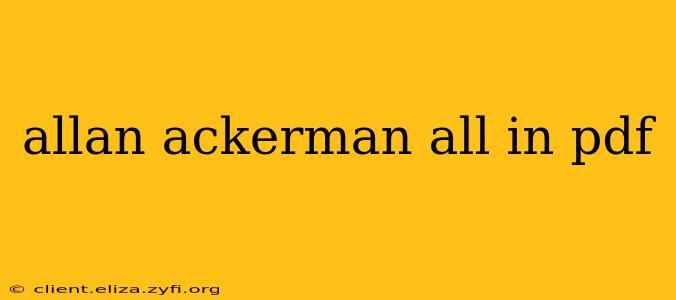 allan ackerman all in pdf