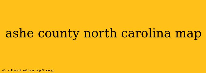 ashe county north carolina map