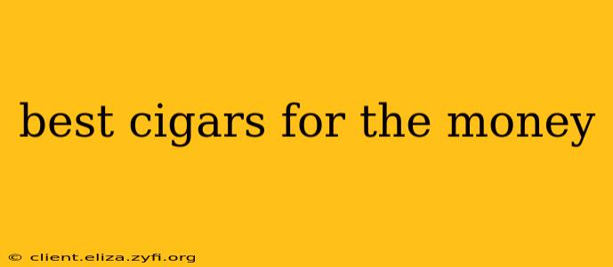 best cigars for the money