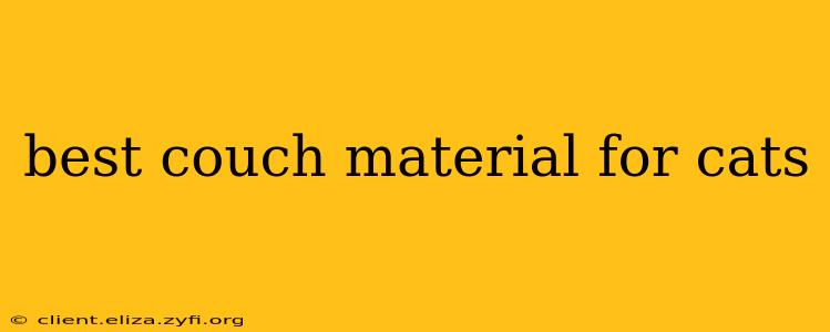 best couch material for cats