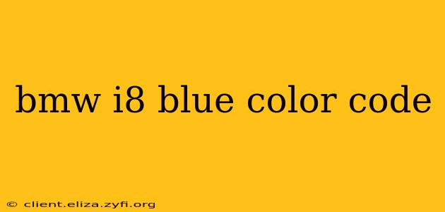 bmw i8 blue color code