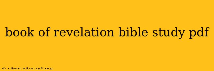 book of revelation bible study pdf