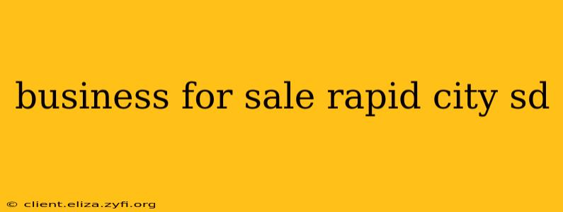 business for sale rapid city sd
