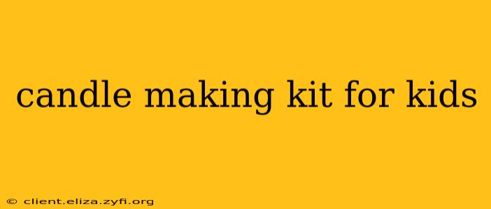 candle making kit for kids