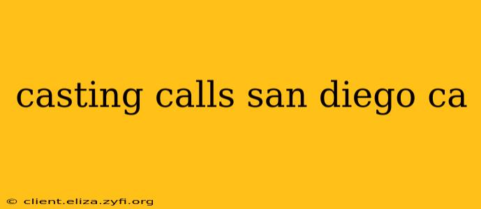 casting calls san diego ca