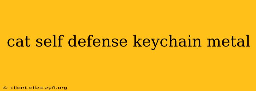 cat self defense keychain metal