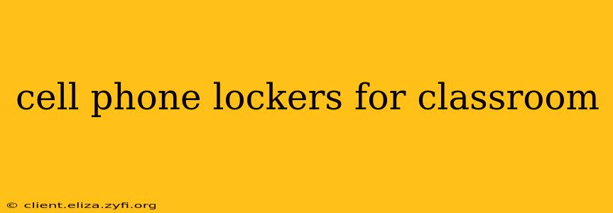 cell phone lockers for classroom