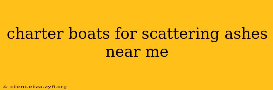 charter boats for scattering ashes near me