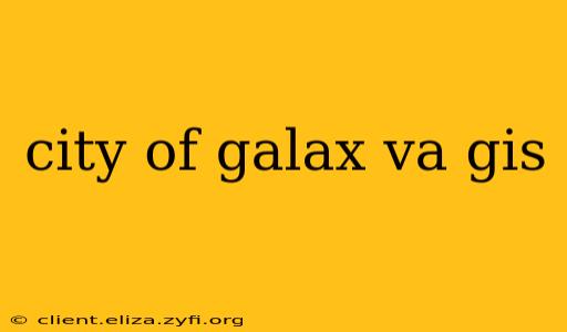 city of galax va gis