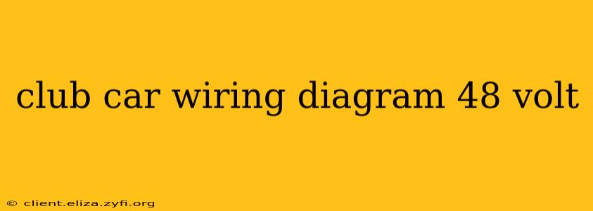 club car wiring diagram 48 volt