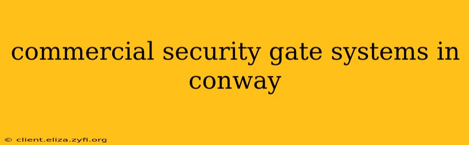 commercial security gate systems in conway