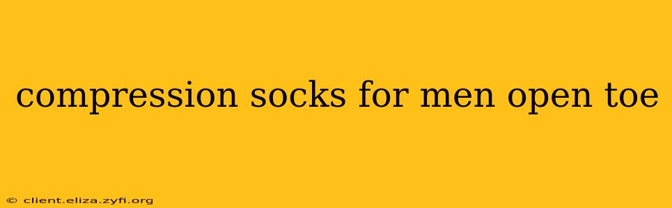 compression socks for men open toe