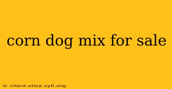 corn dog mix for sale
