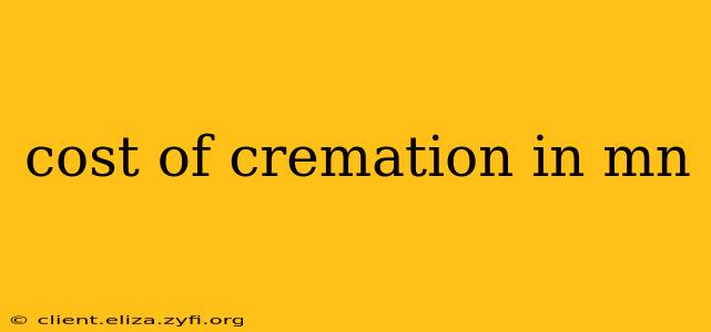 cost of cremation in mn