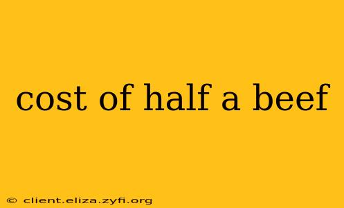 cost of half a beef