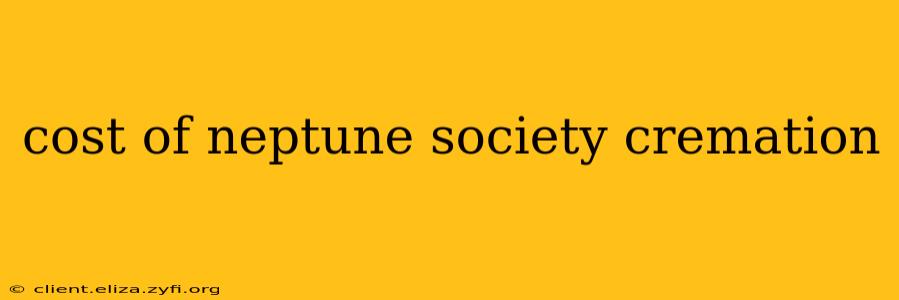 cost of neptune society cremation