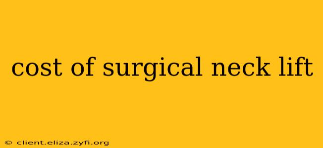 cost of surgical neck lift