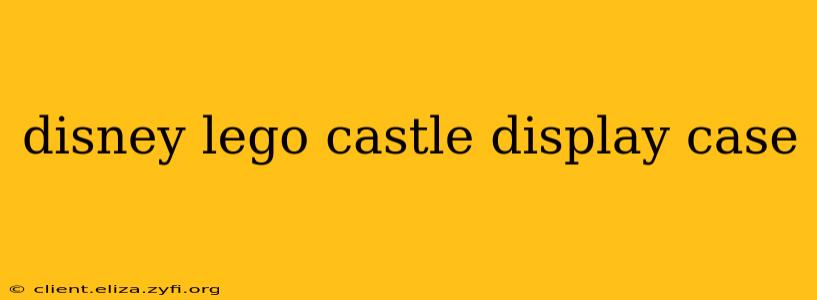 disney lego castle display case