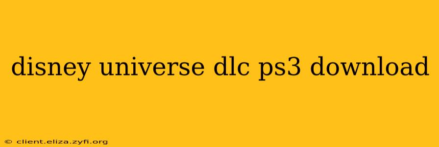 disney universe dlc ps3 download