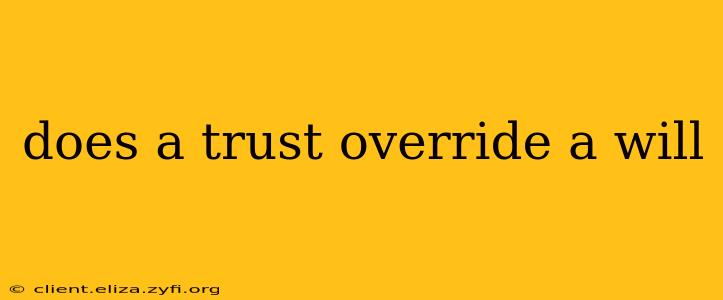 does a trust override a will