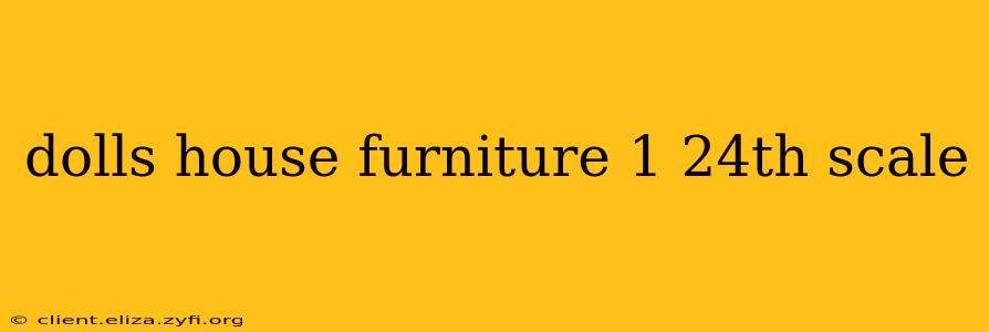 dolls house furniture 1 24th scale