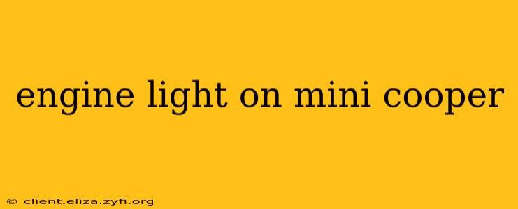 engine light on mini cooper