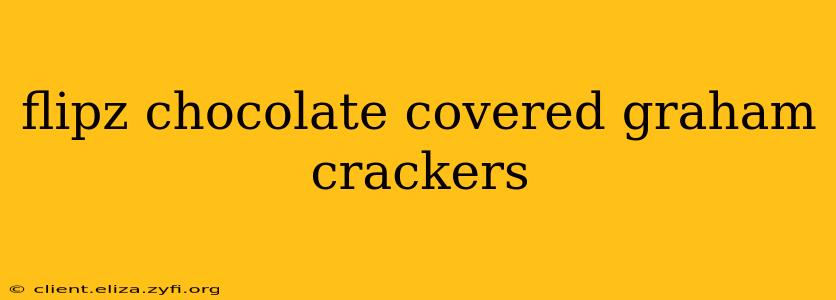 flipz chocolate covered graham crackers