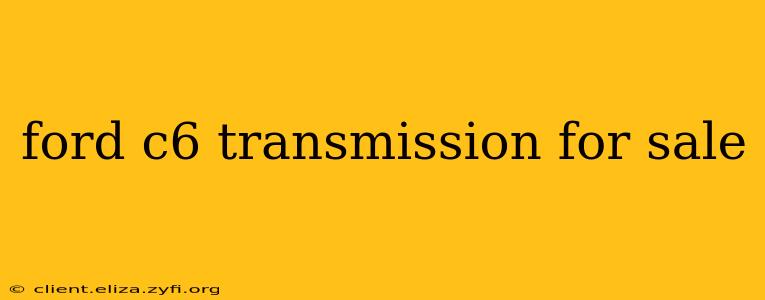 ford c6 transmission for sale