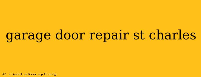 garage door repair st charles