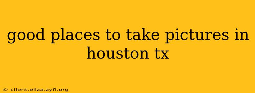 good places to take pictures in houston tx