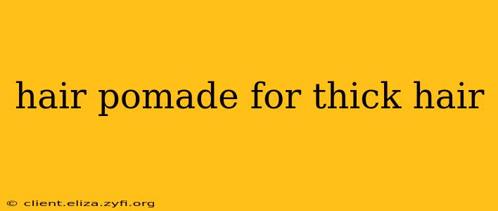 hair pomade for thick hair