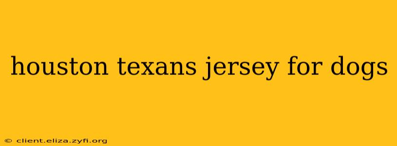 houston texans jersey for dogs
