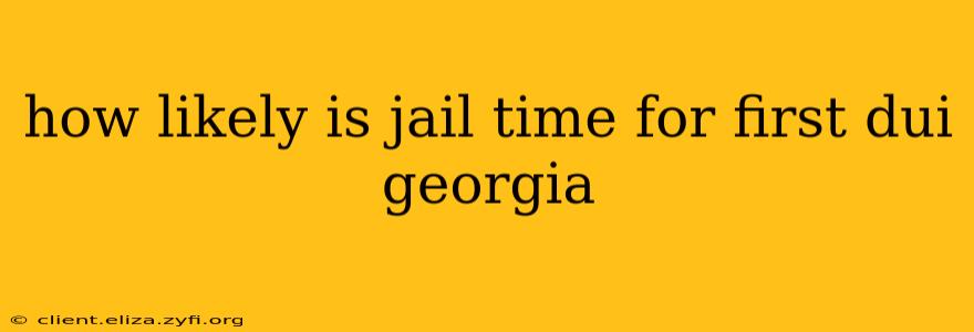 how likely is jail time for first dui georgia