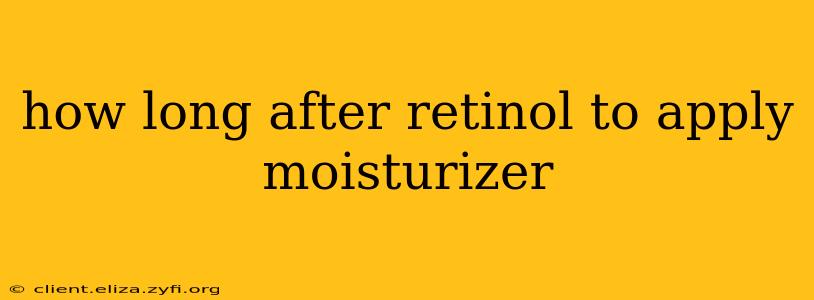 how long after retinol to apply moisturizer