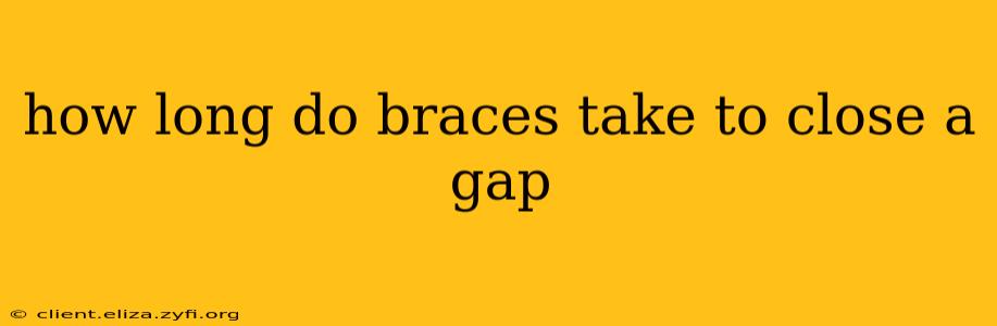 how long do braces take to close a gap