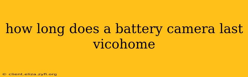 how long does a battery camera last vicohome