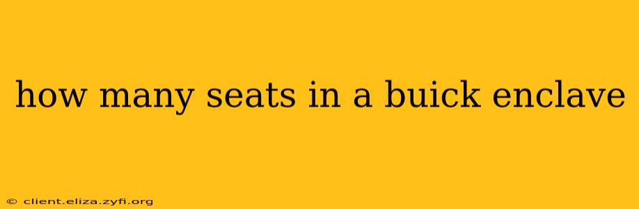 how many seats in a buick enclave