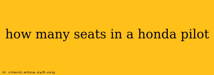 how many seats in a honda pilot