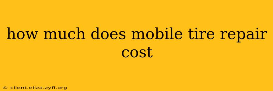 how much does mobile tire repair cost