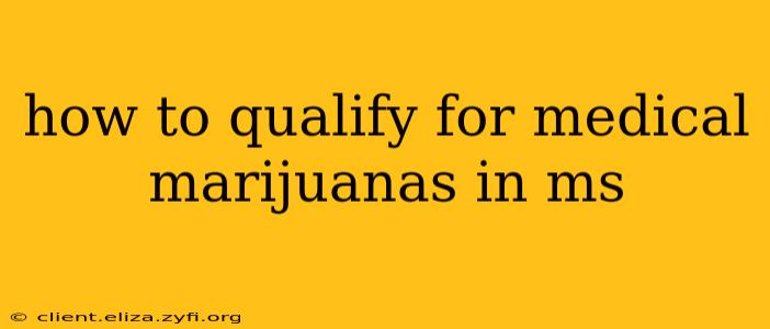 how to qualify for medical marijuanas in ms