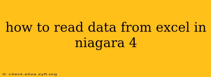 how to read data from excel in niagara 4
