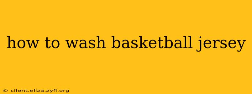 how to wash basketball jersey