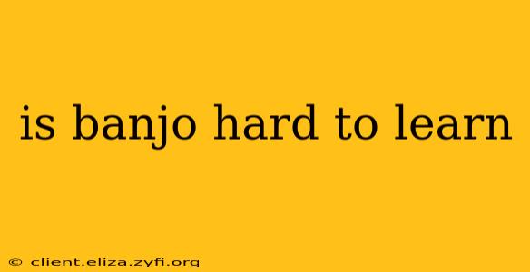 is banjo hard to learn