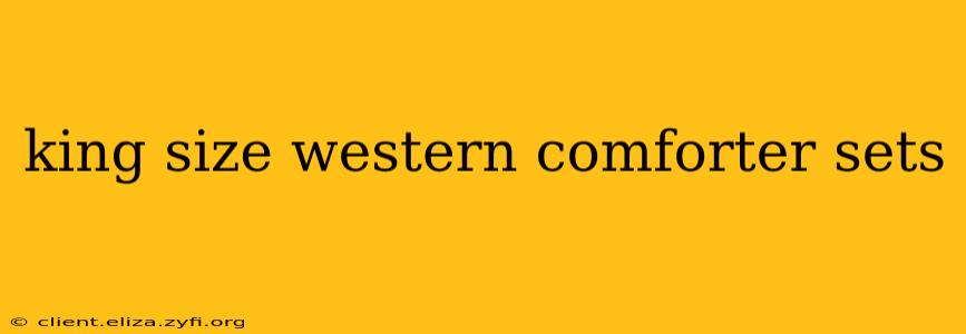 king size western comforter sets
